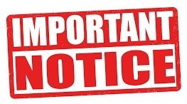 Important Notice 12.21.23